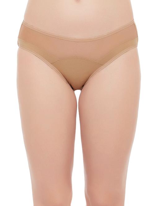 beige cotton bikini panty - 14559605 - Very Small Image - 1