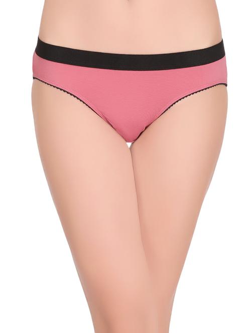 pink solid bikini panty - 14559684 - Very Small Image - 1