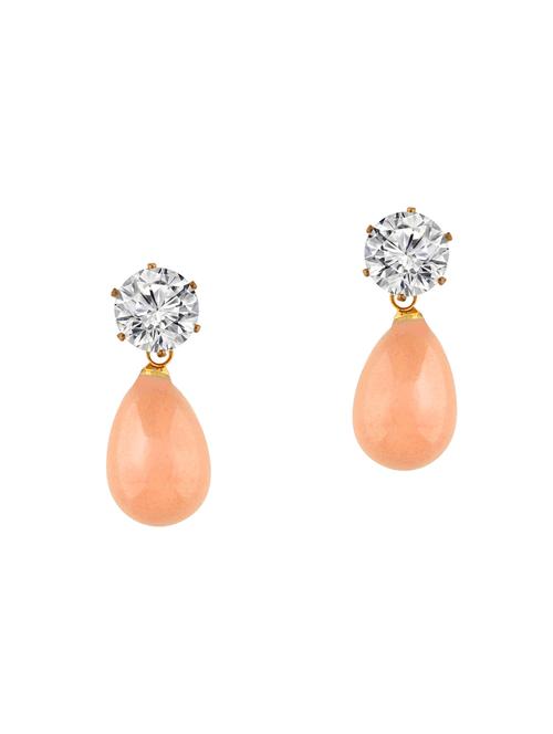 orange metal studs earrings - 14560586 - Very Small Image - 1