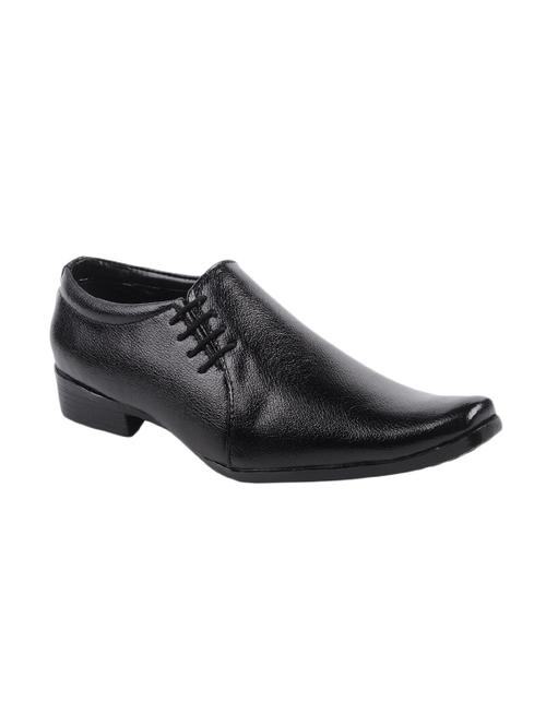 black leatherette formal slip on - 14561733 - Very Small Image - 1