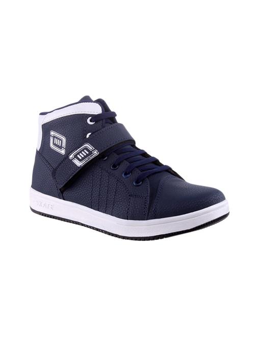 black leatherette lace up sneaker - 14561811 - Very Small Image - 1
