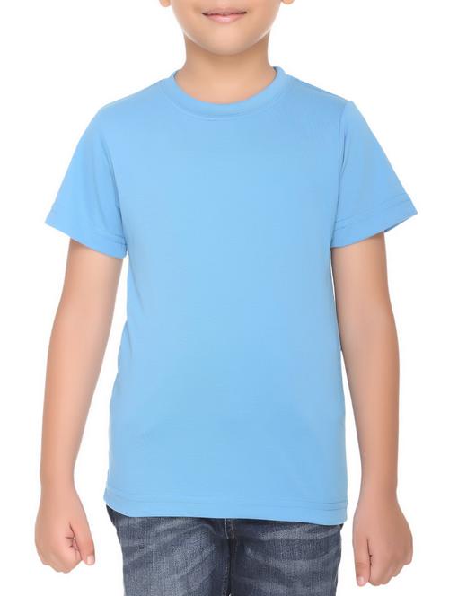 light blue cotton blend tshirt - 14563703 - Very Small Image - 1