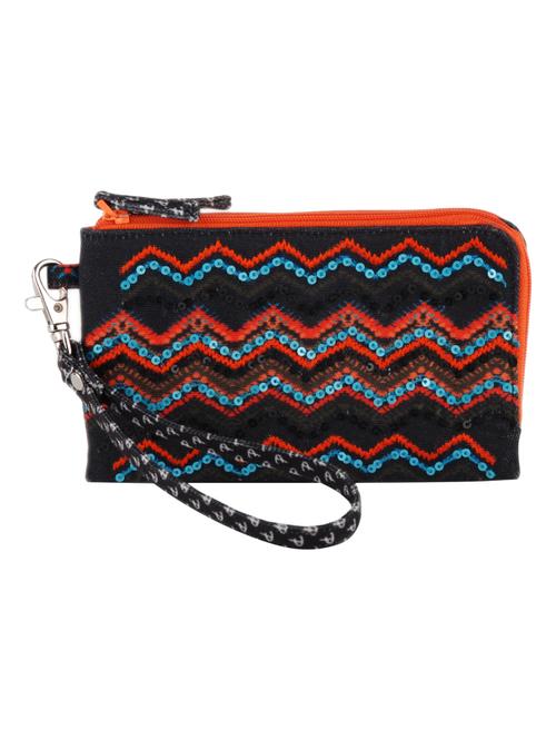 multi colored canvas regular pouch - 14564274 - Very Small Image - 1