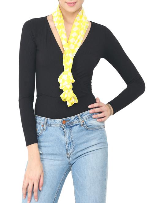 yellow polyester stole - 14564639 - Very Small Image - 1
