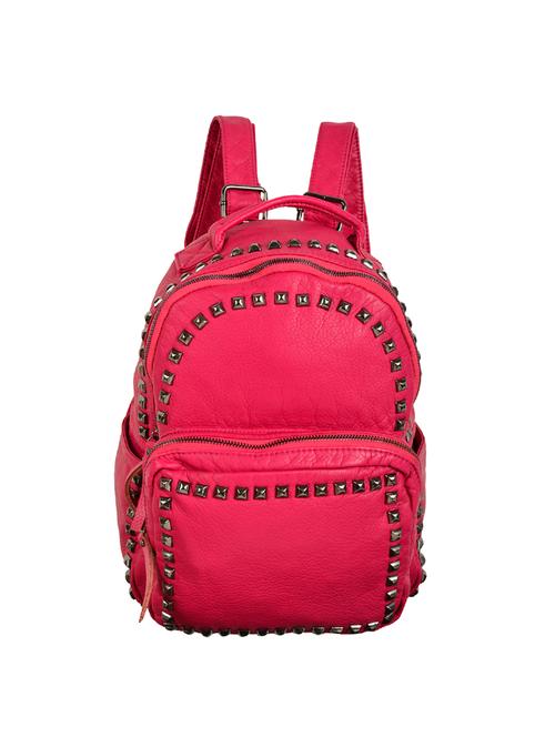 pink leatherette fashion backpack - 14566463 - Very Small Image - 1