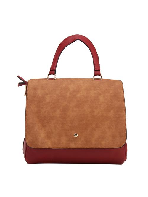 red leatherette messenger handbag - 14566501 - Very Small Image - 1
