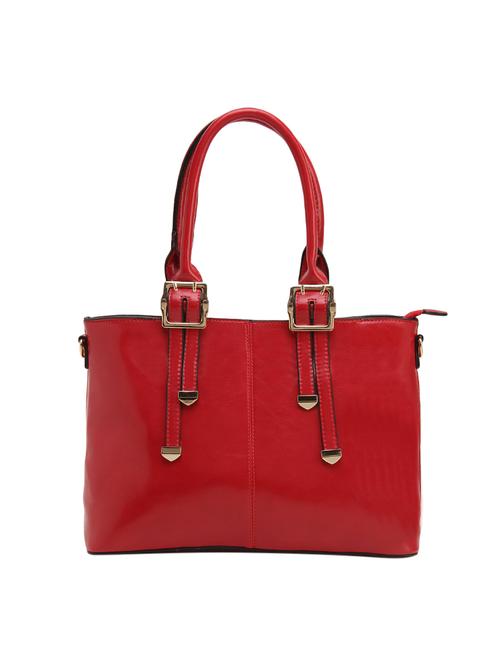 red leatherette regular handbag - 14566509 - Very Small Image - 1