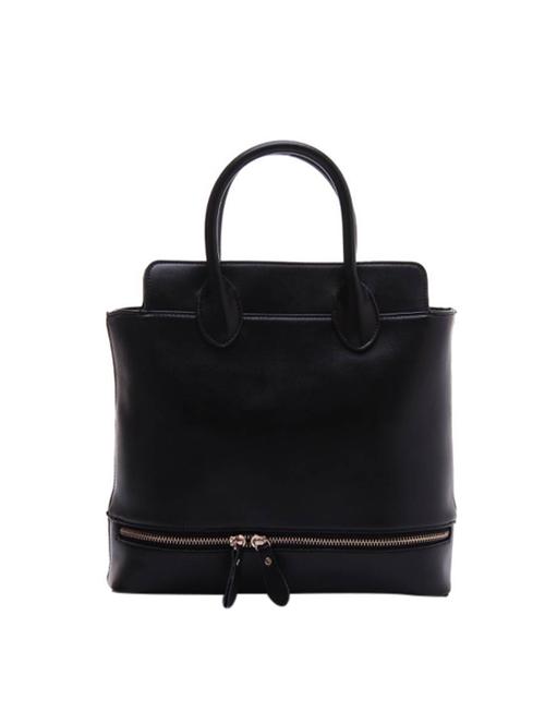 black leatherette handbag - 14566538 - Very Small Image - 1