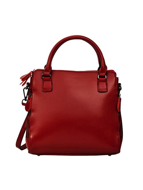 maroon leatherette handbag - 14566551 - Very Small Image - 1