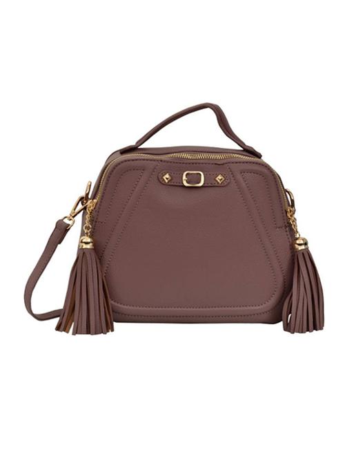 purple leatherette sling bag - 14566558 - Very Small Image - 1
