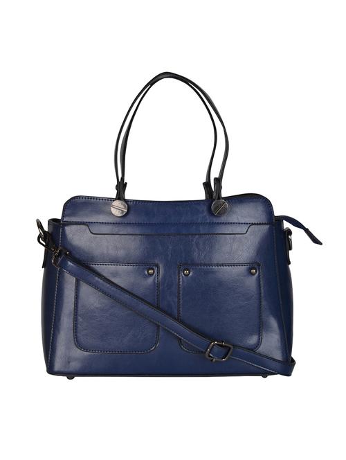 blue leatherette handbag - 14566576 - Very Small Image - 1