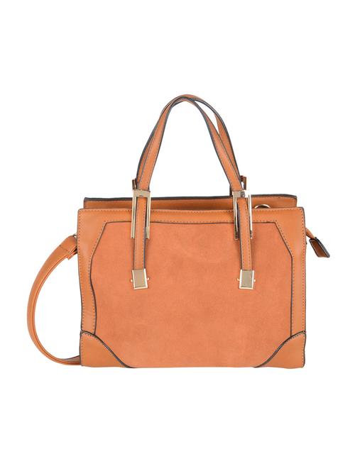 brown leatherette handbag - 14566589 - Very Small Image - 1