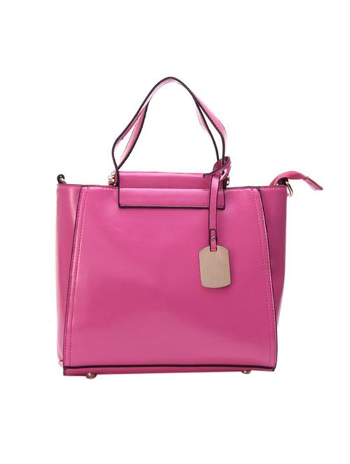 pink leatherette handbag - 14566622 - Very Small Image - 1