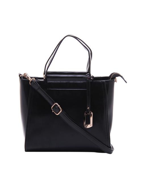 black leatherette handbag - 14566624 - Very Small Image - 1