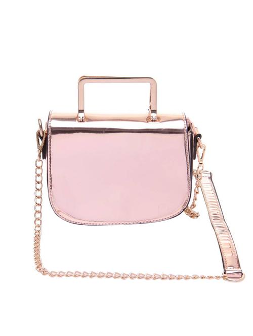 pink leatherette sling bag - 14566638 - Very Small Image - 1