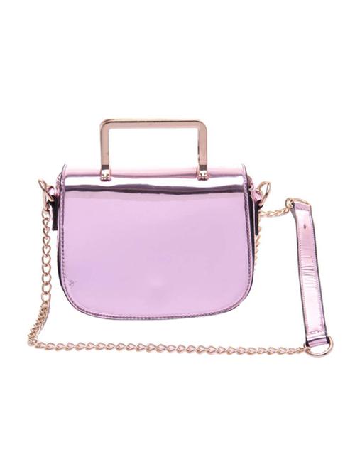 purple leatherette sling bag - 14566639 - Very Small Image - 1