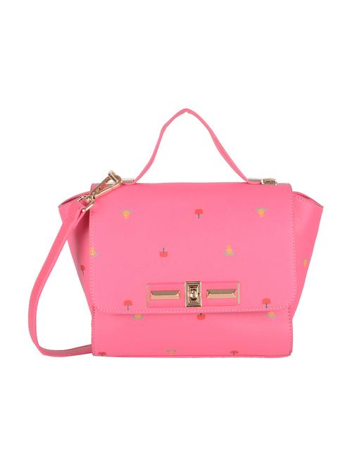 pink leatherette sling bag - 14566644 - Very Small Image - 1