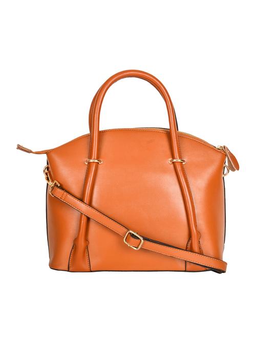 tan leatherette handbag - 14566671 - Very Small Image - 1