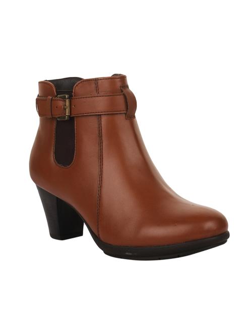 tan faux leather ankle boot - 14566991 - Very Small Image - 1