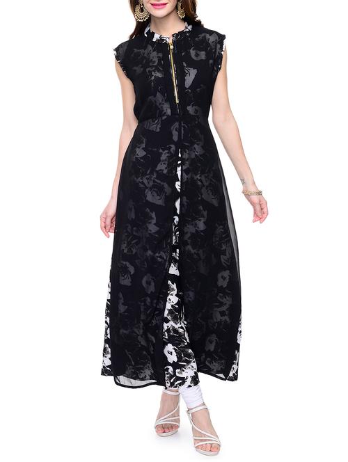 women's layered kurta - 14567529 - Very Small Image - 1