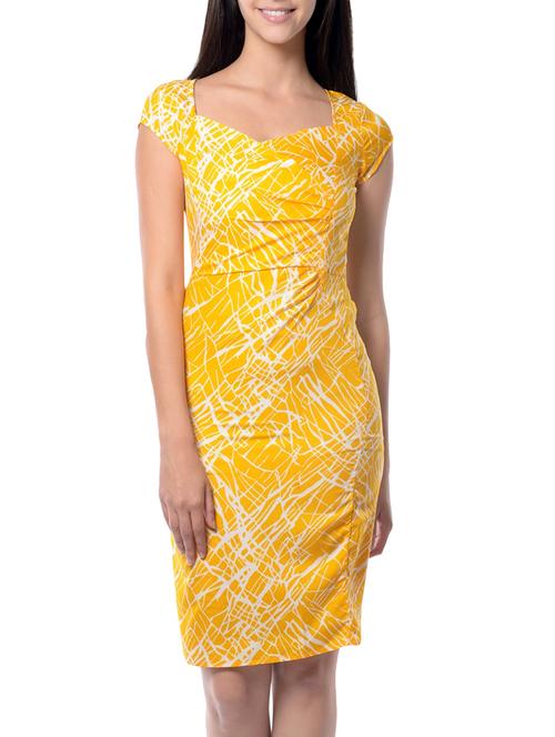 yellow sheath dress - 14567865 - Very Small Image - 1