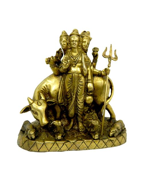 decorative brass statue of god dattaray handicrafts product - 14569505 - Very Small Image - 1