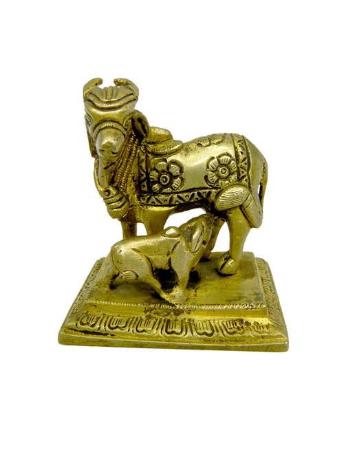 decorative statue of cow with its baby cow handicrafts product - 14569520 - Very Small Image - 1