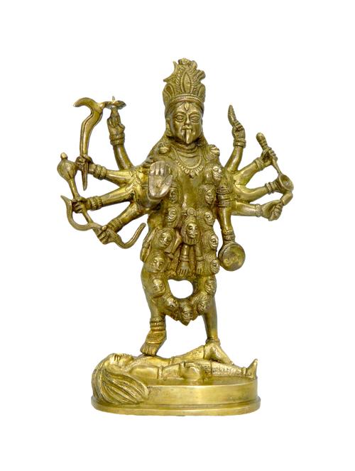 decorative brass god idol of dess kalika maa handicrafts product - 14569551 - Very Small Image - 1