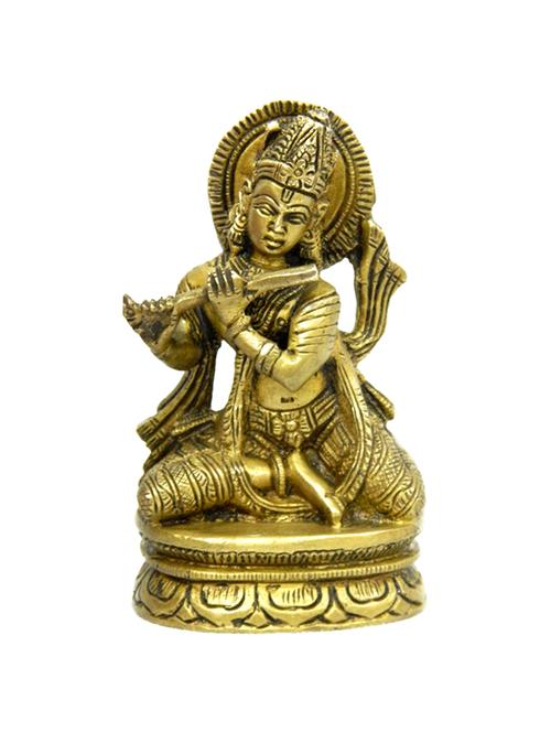 decorative brass god idol of krishna handicrafts product - 14569571 - Very Small Image - 1