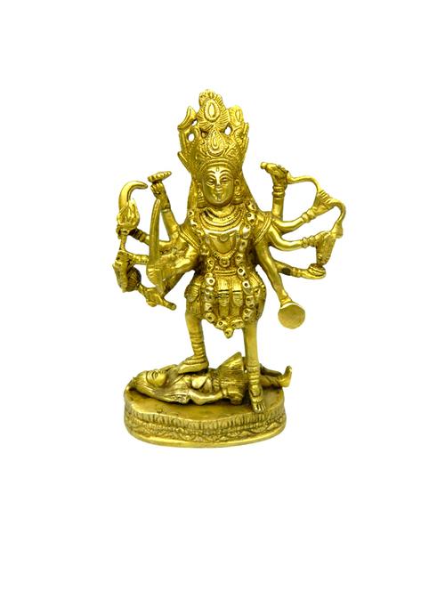 decorative brass idol of kalika maa handicrafts product - 14569581 - Very Small Image - 1