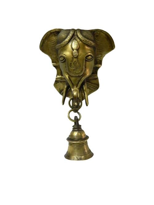 decorative brass ganesh bell hanging handicrafts product - 14569600 - Very Small Image - 1