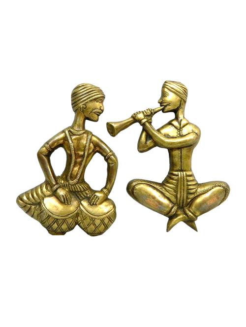 decorative brass rajasthani set musical wall hanging handicrafts product - 14569603 - Very Small Image - 1