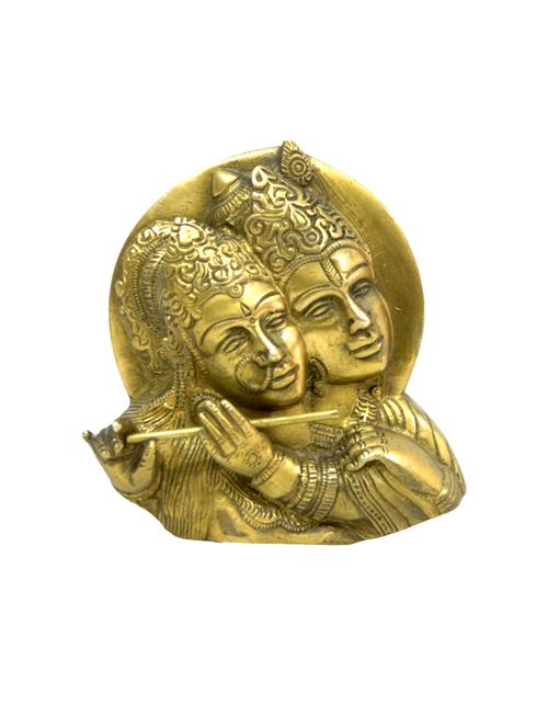 decorative brass radha krishna wall hanging fine collectible art 3852 - 14569605 - Very Small Image - 1