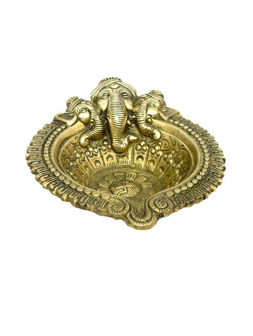 decorative brass ganesh face divi handicrafts product - 14569619 - Very Small Image - 1