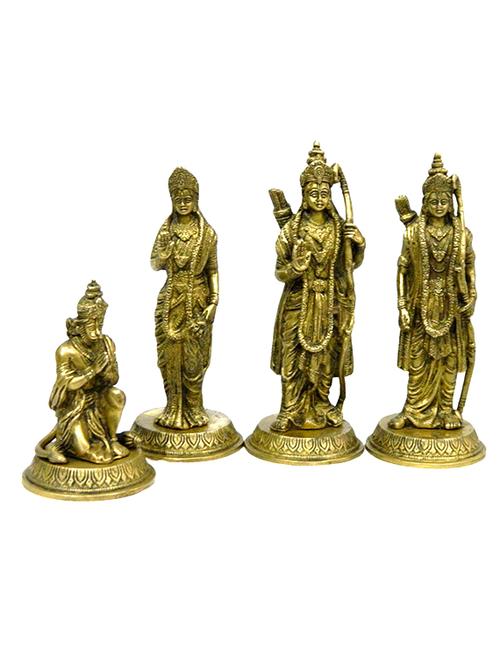 decorative brass religious god idol of ram darbar handicrafts product - 14569623 - Very Small Image - 1
