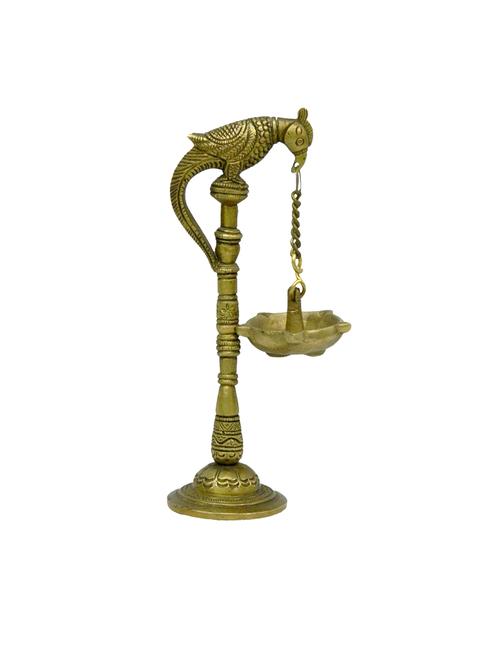 decorative brass peacock hanging divi handicrafts product - 14569649 - Very Small Image - 1