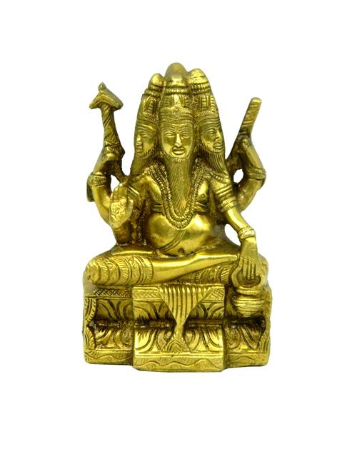 decorative brass statue of brahma handicrafts product - 14569663 - Very Small Image - 1