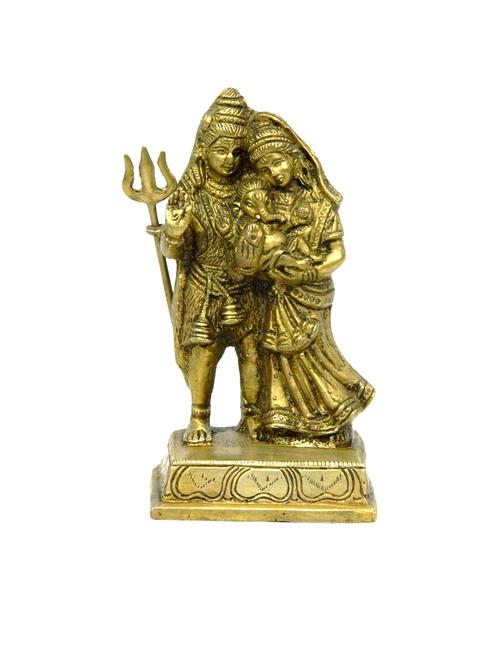 decorative brass idol of god shiv family handicrafts product - 14569672 - Very Small Image - 1