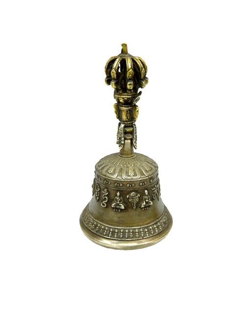 decorative brass nepali bell handicrafts product - 14569735 - Very Small Image - 1