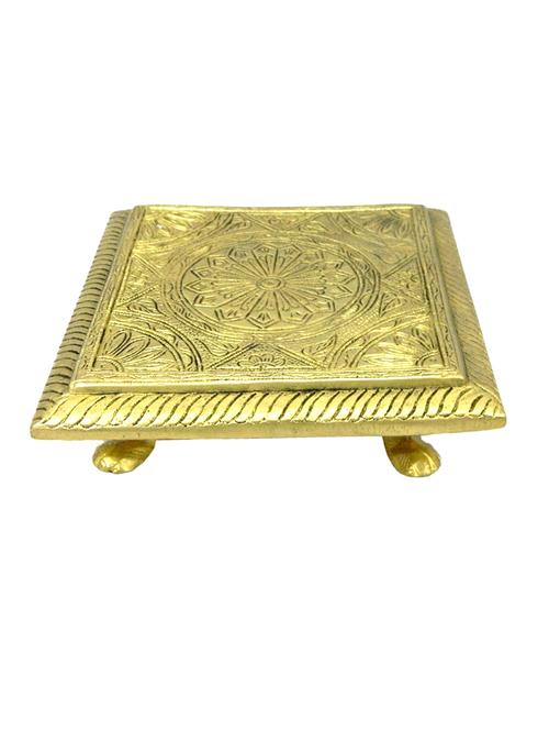 decorative brass square bajath handicrafts product - 14569744 - Very Small Image - 1