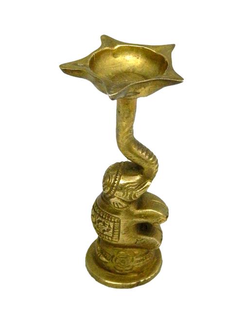 decorative brass elephant divi handicrafts product - 14569797 - Very Small Image - 1