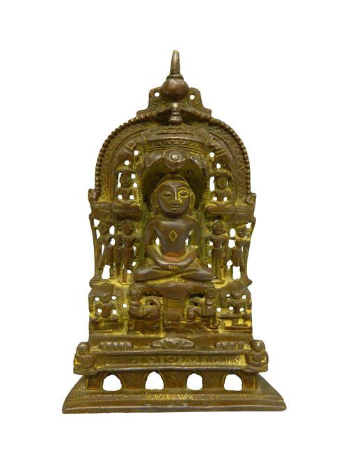 decorative brass statue of paswanath swami handicrafts product - 14569814 - Very Small Image - 1