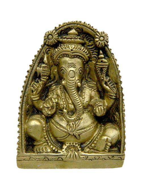 decorative brass statue of ganesh handicrafts product - 14569842 - Very Small Image - 1