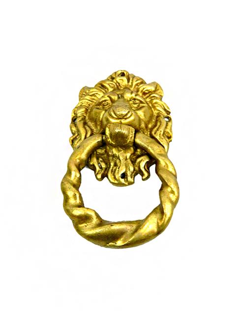 decorative brass lion face door knocker handicrafts product - 14569935 - Very Small Image - 1