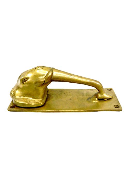 unique design decorative brass elephant face door handle handicrafts product - 14569937 - Very Small Image - 1