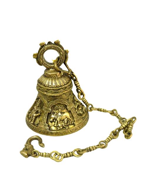 decorative brass krishna bell handicrafts product - 14569955 - Very Small Image - 1