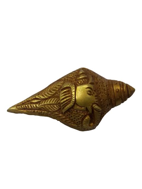 decorative brass small ganesh shankh handicrafts product - 14569981 - Very Small Image - 1
