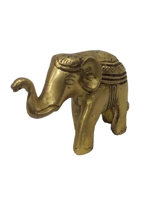 decorative brass small statue of elephant handicrafts product - 14569983 - Very Small Image - 1