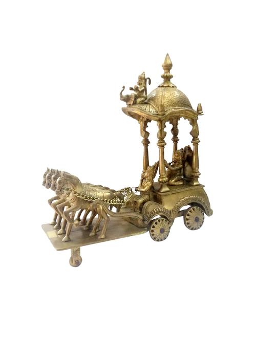 decorative brass arjun rath handicrafts product - 14570094 - Very Small Image - 1