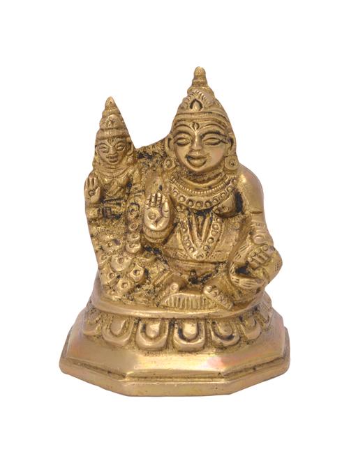 decorative brass statue of kuber and laxmi handicrafts product - 14570379 - Very Small Image - 1